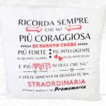 CUSCINO CON FRASI E FOTO