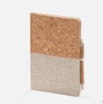 Blocco note A5 con copertina rigida in sughero