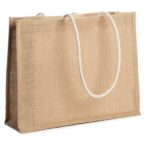 Borsa da spiaggia rettangolare in juta