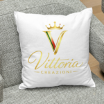Cuscino personalizzato con foto o testo. Vittoria creazioni
