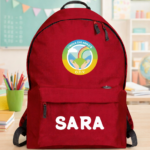 Zaino personalizzato con nome – ideale per scuola, asilo e attività