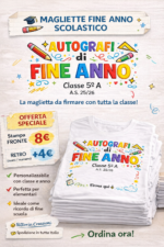 Magliette personalizzate fine anno scolastico